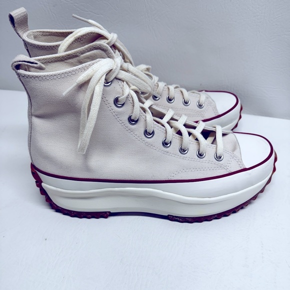 Converse Run Star Hike High 'Parchment' Unisex Platform Sneakers 10.5 - Picture 1 of 6